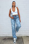 Cross Your Mind Baggy Denim Jeans jeans EDGE Small Medium Wash
